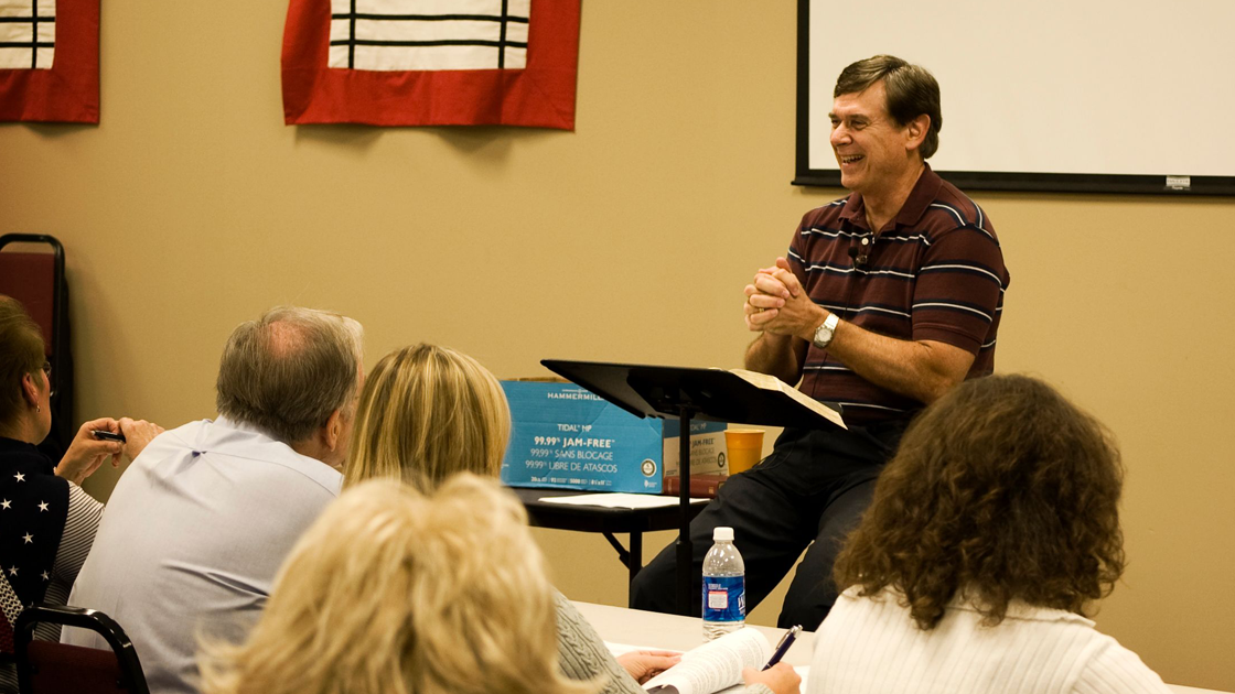Dr. Anderson teaching - Grace School of Theology in The Woodlands, TX